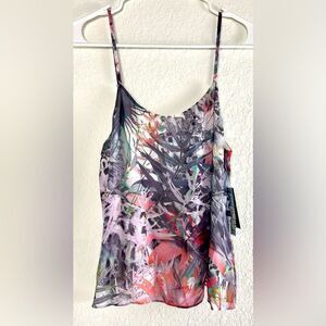 Alice + Olivia Silk Spaghetti Strap Women's Top